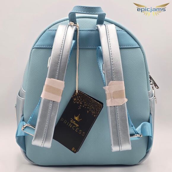 Loungefly Exclusive Disney Cinderella Dress Blue Mini Backpack Bag New